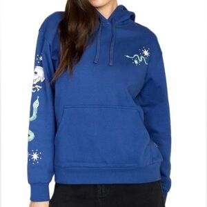 RVCA Tempted Graphic Hoodie in Moody Blue
